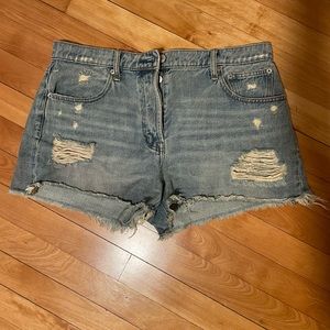 Gap denim shorts; distressed. Worn less than ten times